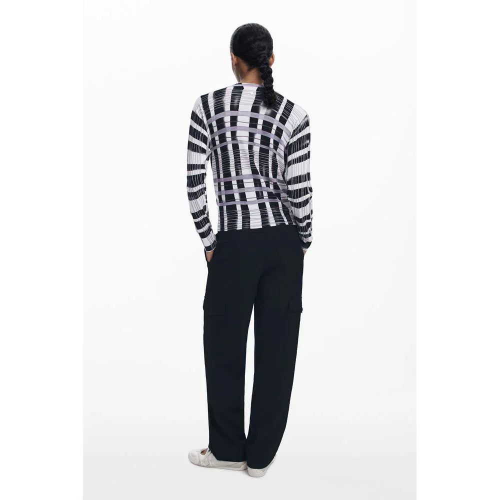 Desigual White Viscose Sweater - Zeiniez