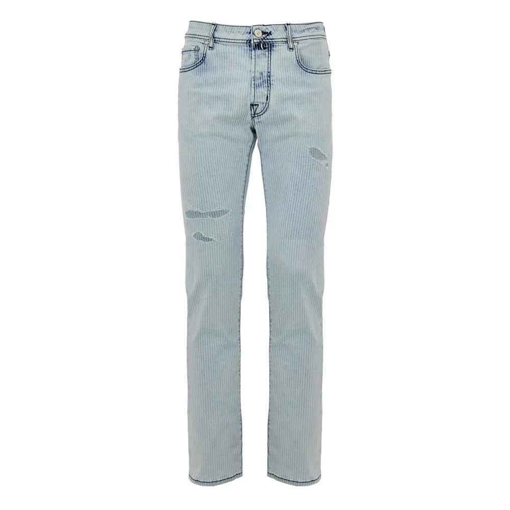Jacob Cohen Blue Cotton Skinny Jeans - Zeiniez