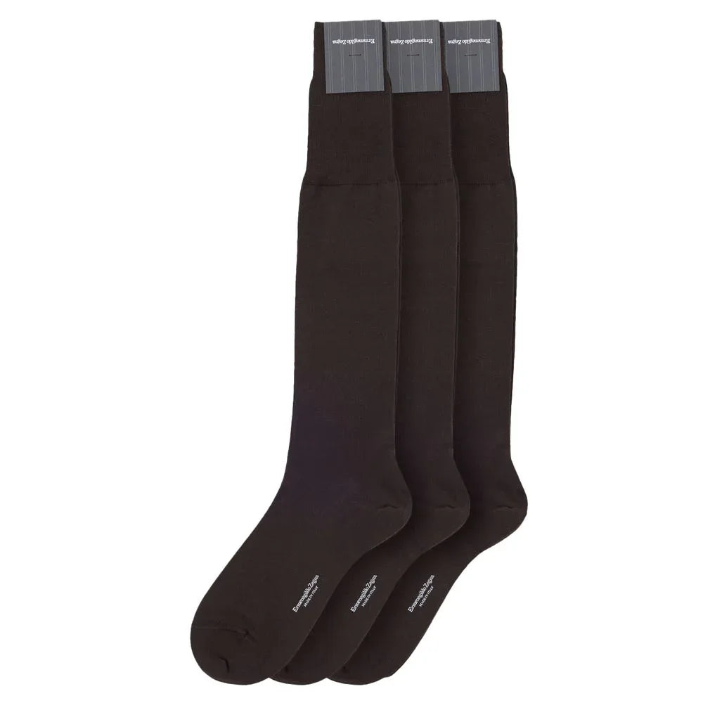 ZEGNA Brown Wool Socks - Zeiniez