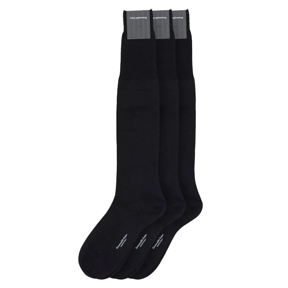 ZEGNA Black Wool Socks - Zeiniez
