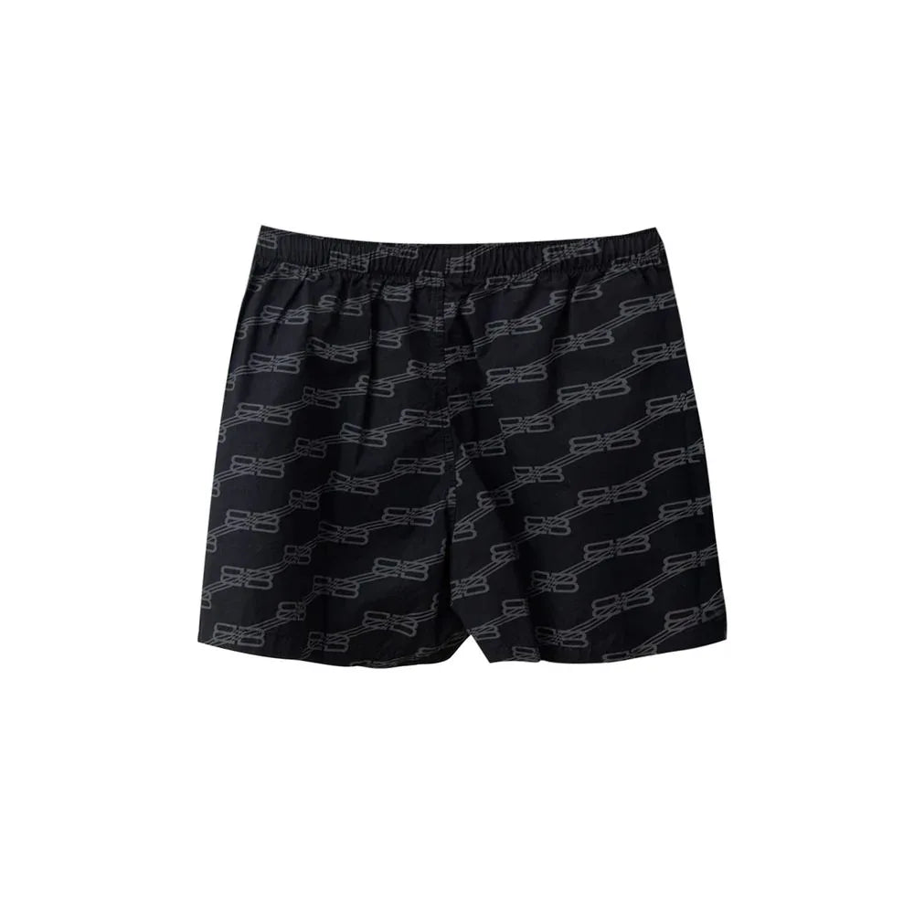 Balenciaga Black Cotton Bermuda Shorts - Zeiniez