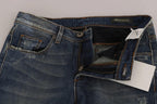 Ermanno Scervino Blue Washed Boot Cut Casual Denim Pants Jeans - Zeiniez