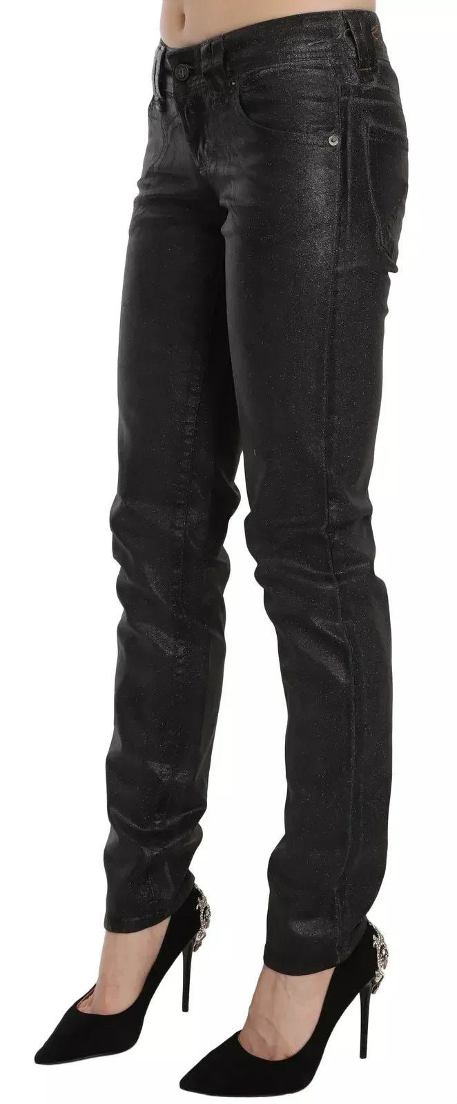 John Galliano Black Washed Low Waist Regular Leg Denim Pants - Zeiniez