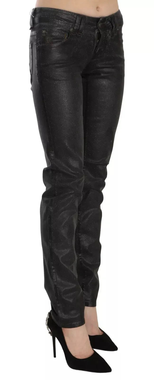 John Galliano Black Washed Low Waist Regular Leg Denim Pants - Zeiniez