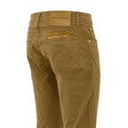 Jacob Cohen Yellow Cotton Skinny Pants - Zeiniez