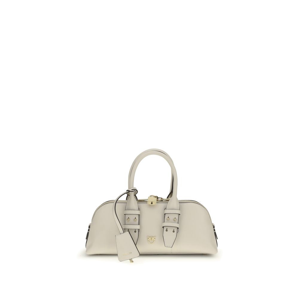 PINKO White Calf Leather Bos Taurus Handbag - Zeiniez