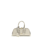 PINKO White Calf Leather Bos Taurus Handbag - Zeiniez