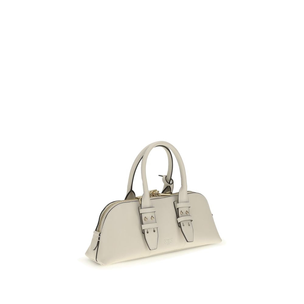 PINKO White Calf Leather Bos Taurus Handbag - Zeiniez
