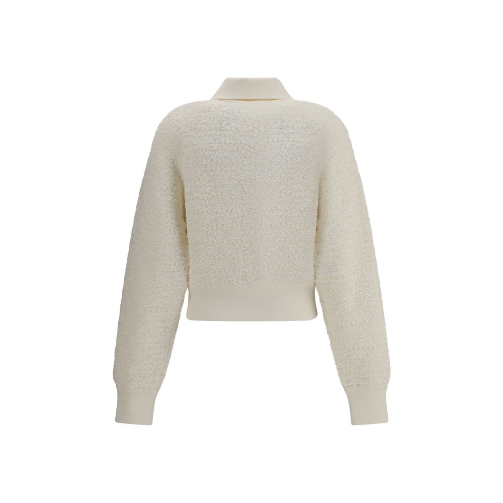 Balmain White Viscose Bomber - Zeiniez