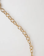 Dolce & Gabbana Gold Crystal Clock Pendant Statement Jewelry Necklace - Zeiniez