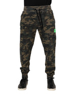 Dolce & Gabbana Multicolor Camouflage Cotton Men Jogger Pants - Zeiniez