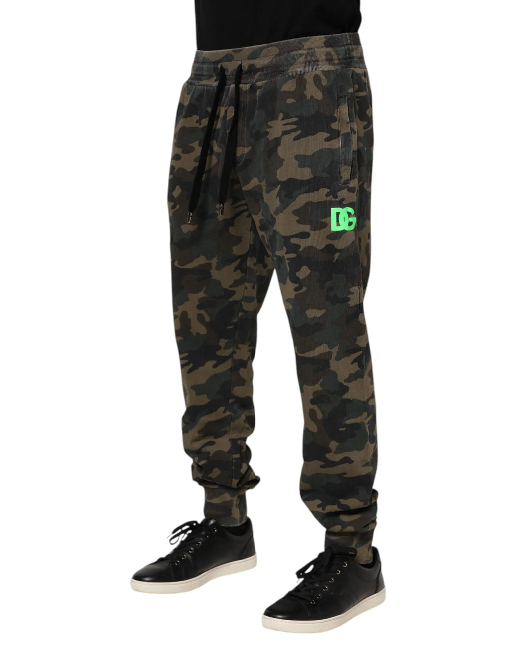 Dolce & Gabbana Multicolor Camouflage Cotton Men Jogger Pants - Zeiniez