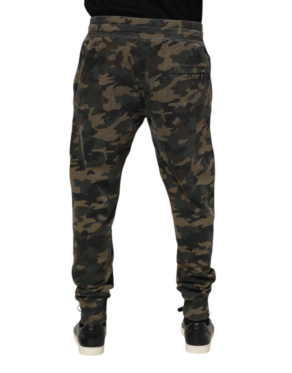Dolce & Gabbana Multicolor Camouflage Cotton Men Jogger Pants - Zeiniez