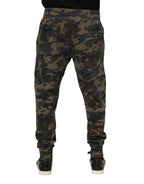 Dolce & Gabbana Multicolor Camouflage Cotton Men Jogger Pants - Zeiniez