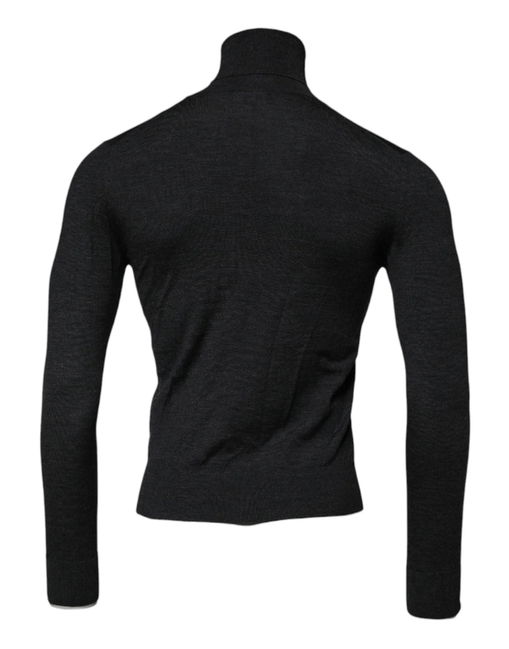 Dolce & Gabbana Black Wool Turtle Neck Men Pullover Sweater - Zeiniez