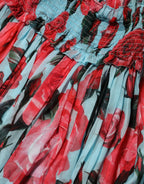 Dolce & Gabbana Multicolor Romantic Floral Silk Chiffon Dress - Zeiniez