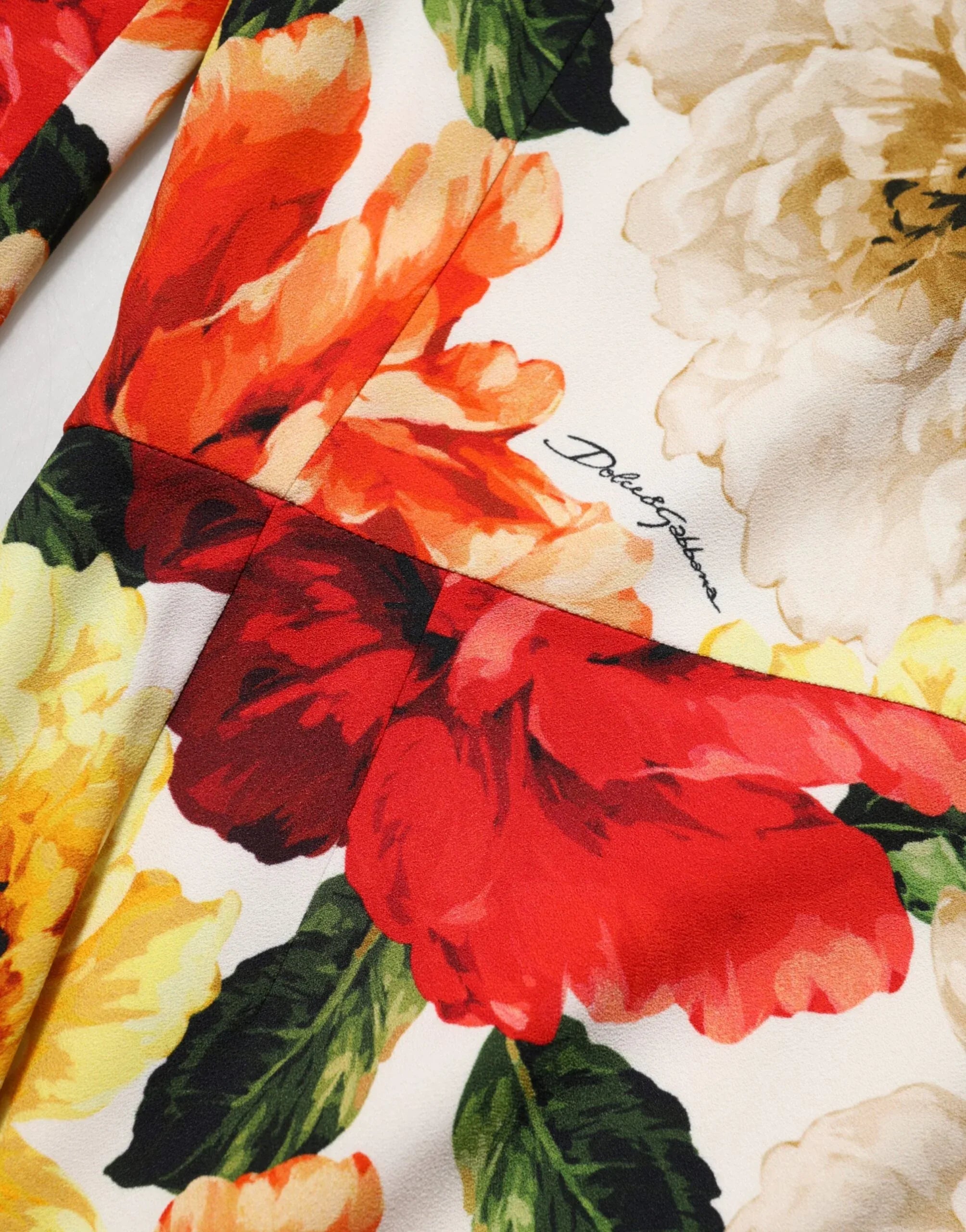 Dolce & Gabbana Multicolor Floral Print Viscose Sheath Dress - Zeiniez