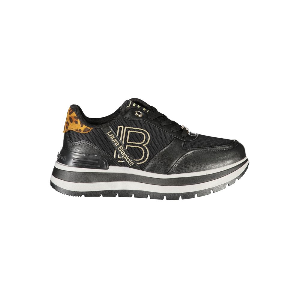 Laura Biagiotti Black Polyester Women Sneaker - Zeiniez