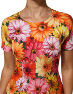 Dolce & Gabbana Multicolor Floral Print SilkSheath Midi Dress - Zeiniez