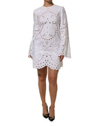 Dolce & Gabbana White Cut Out A-line Sheath Mini Dress - Zeiniez