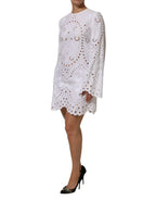 Dolce & Gabbana White Cut Out A-line Sheath Mini Dress - Zeiniez
