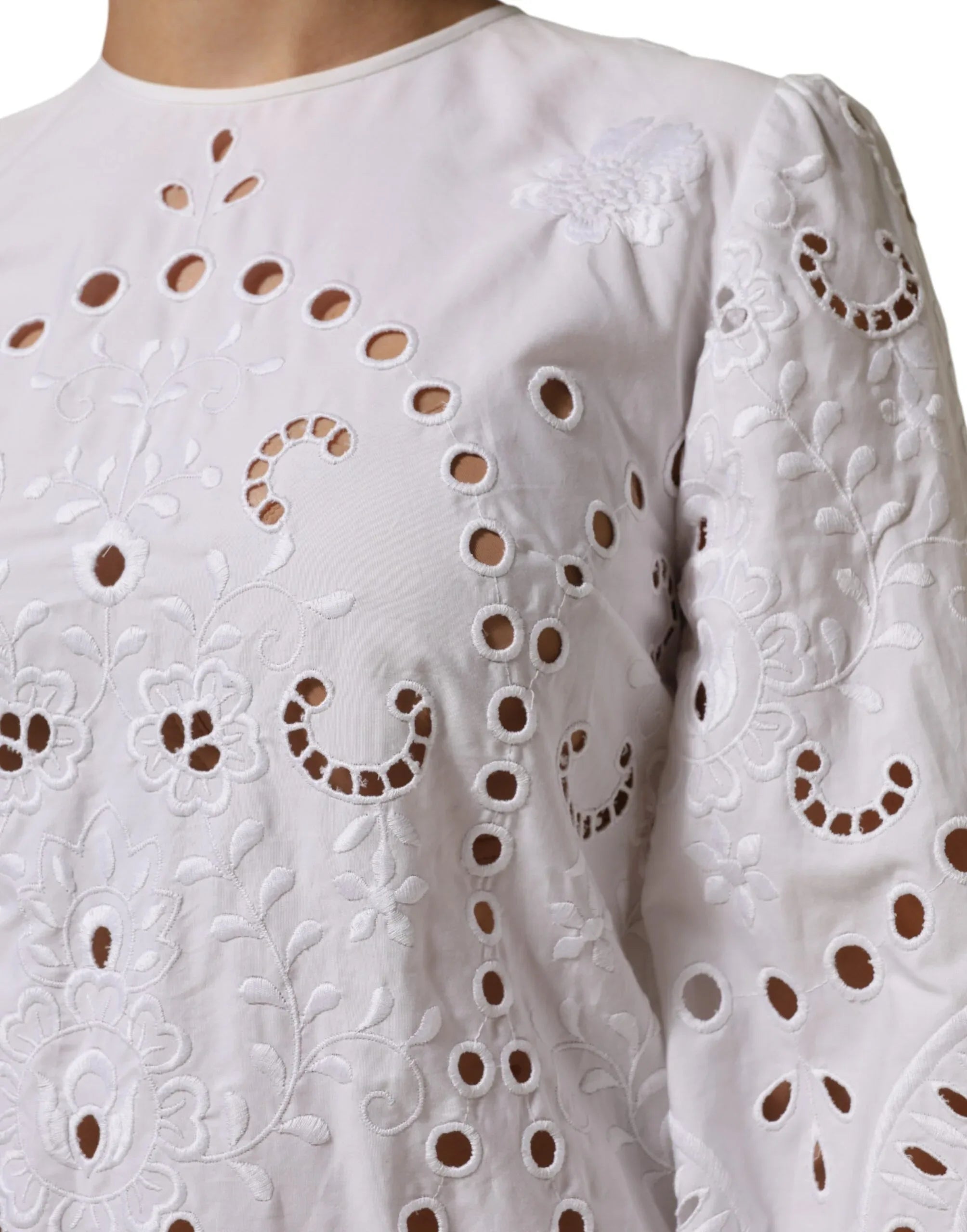 Dolce & Gabbana White Cut Out A-line Sheath Mini Dress - Zeiniez