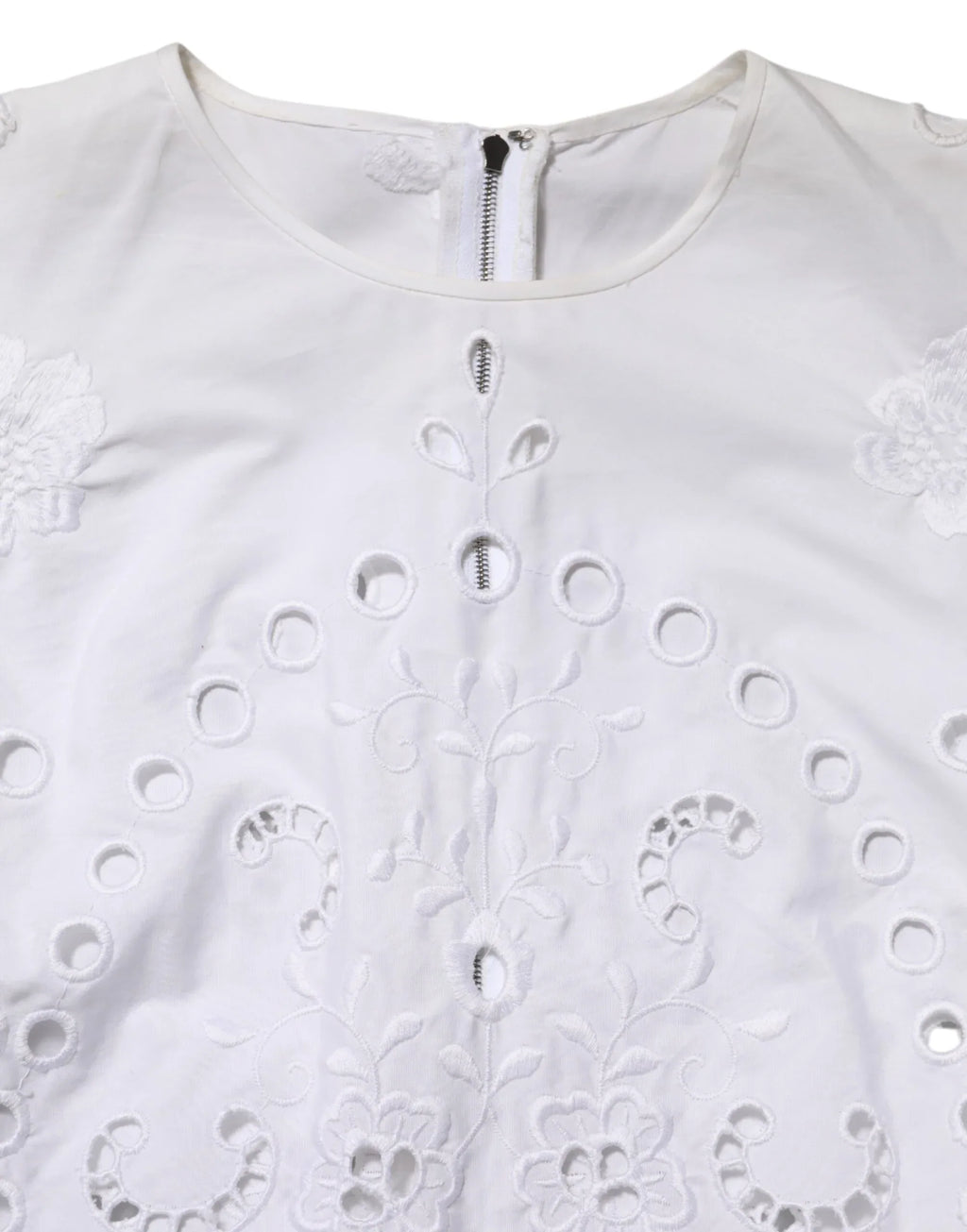 Dolce & Gabbana White Cut Out A-line Sheath Mini Dress - Zeiniez