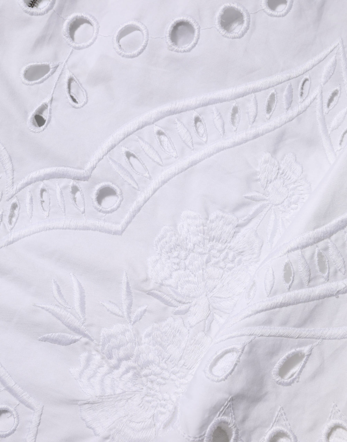 Dolce & Gabbana White Cut Out A-line Sheath Mini Dress
