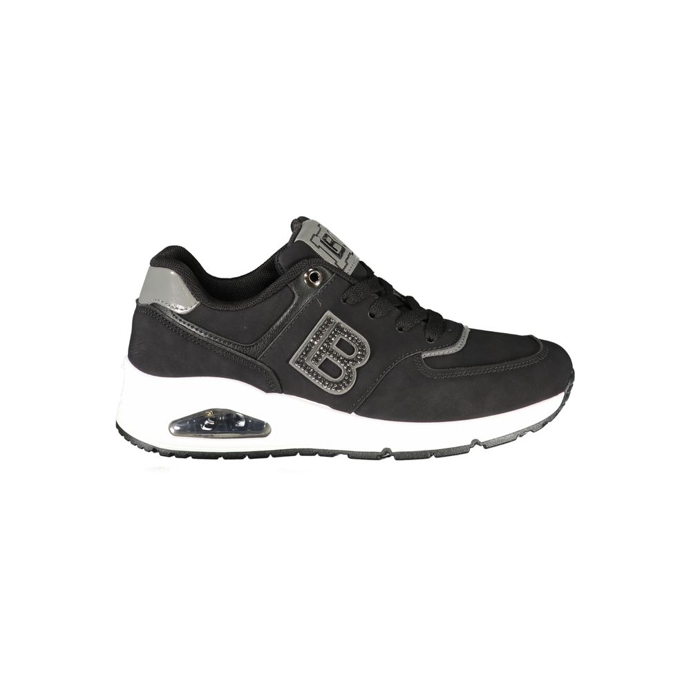 Laura Biagiotti Black Polyurethane Women Sneaker - Zeiniez