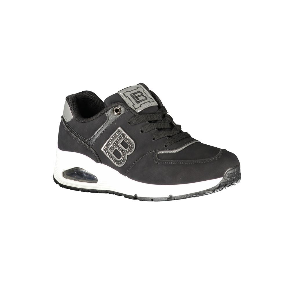 Laura Biagiotti Black Polyurethane Women Sneaker - Zeiniez