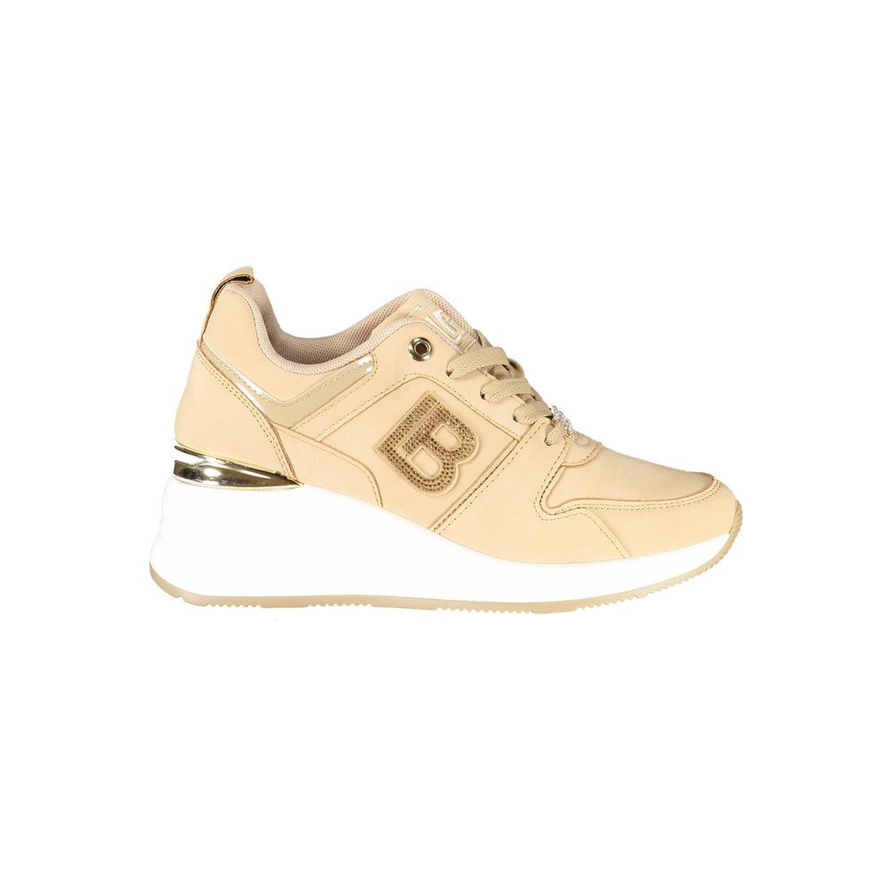 Laura Biagiotti Beige Polyester Women Sneaker - Zeiniez