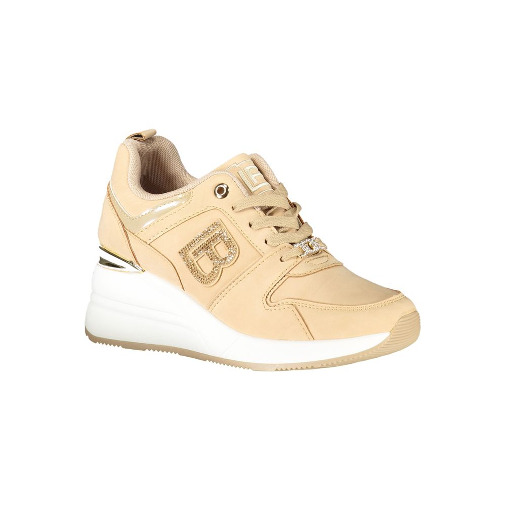 Laura Biagiotti Beige Polyester Women Sneaker - Zeiniez
