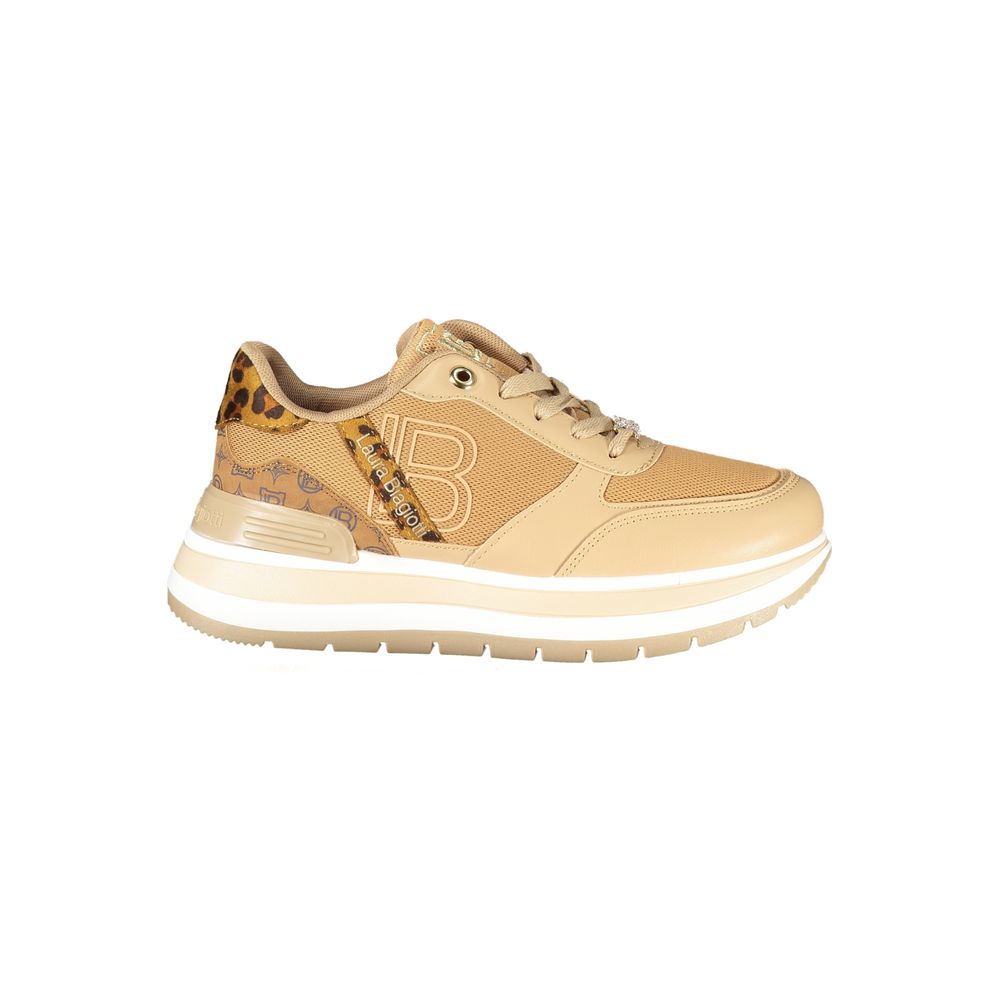 Laura Biagiotti Marrone Polyurethane Women Sneaker - Zeiniez