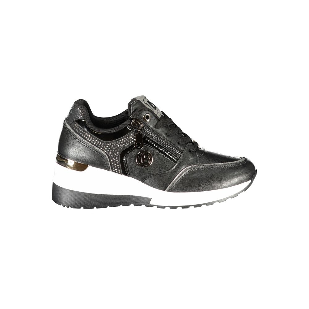 Laura Biagiotti Black Polyurethane Women Sneaker - Zeiniez