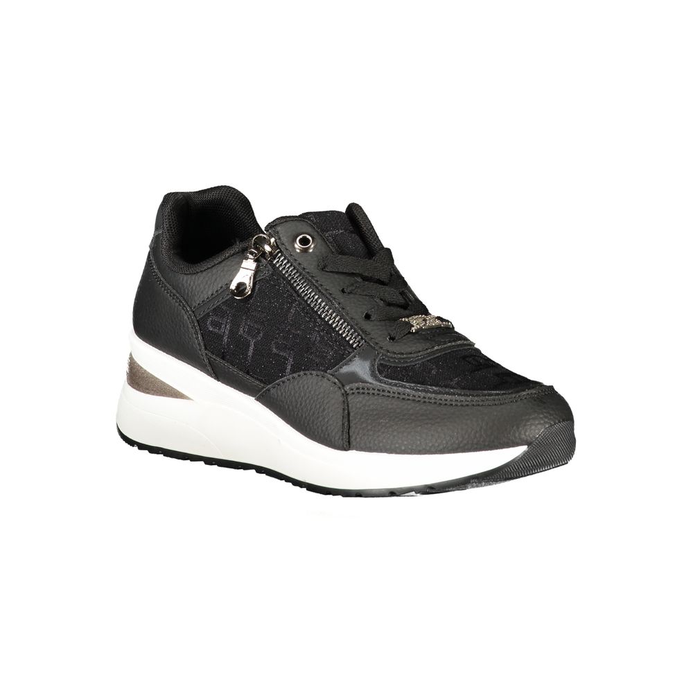 Laura Biagiotti Black Polyurethane Women Sneaker - Zeiniez