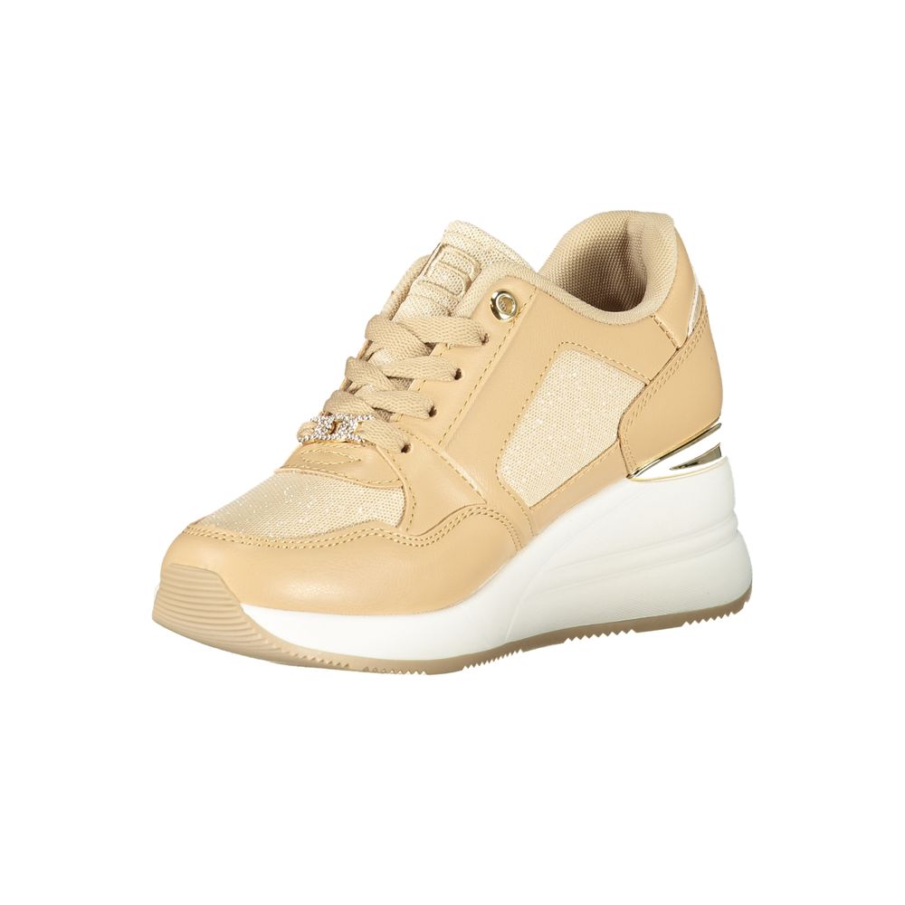 Laura Biagiotti Beige Polyester Women Sneaker - Zeiniez