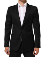 Dolce & Gabbana Black MARTINI 2 Buttons Suit Jacket Blazer