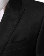 Dolce & Gabbana Black MARTINI 2 Buttons Suit Jacket Blazer