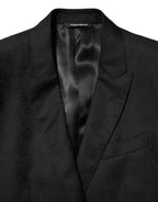 Dolce & Gabbana Black MARTINI 2 Buttons Suit Jacket Blazer