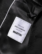 Dolce & Gabbana Black MARTINI 2 Buttons Suit Jacket Blazer
