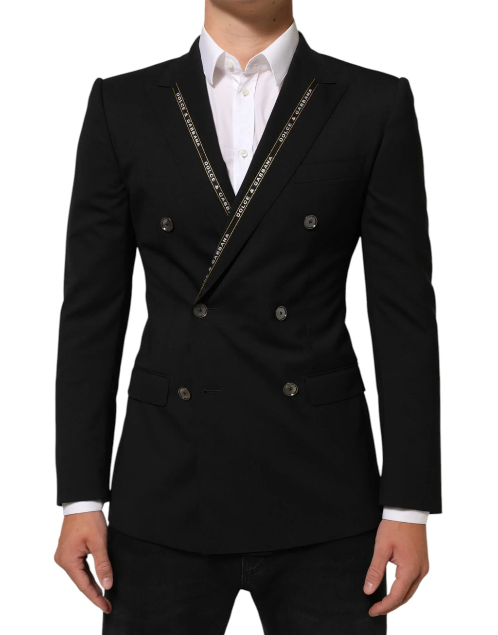 Dolce & Gabbana Black SICILIA Double Breasted Jacket Blazer - Zeiniez