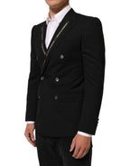 Dolce & Gabbana Black SICILIA Double Breasted Jacket Blazer - Zeiniez