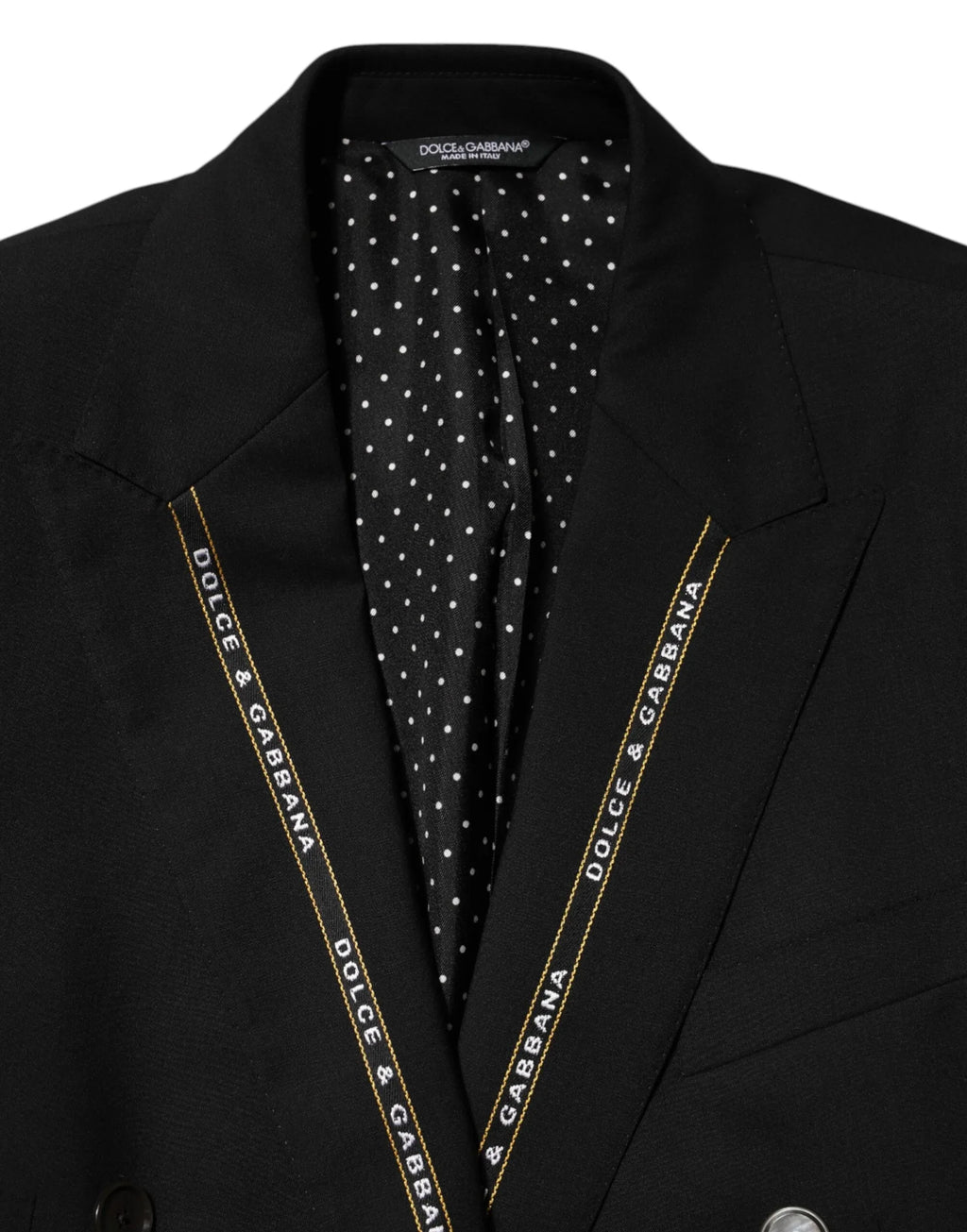 Dolce & Gabbana Black SICILIA Double Breasted Jacket Blazer - Zeiniez