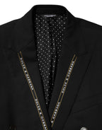 Dolce & Gabbana Black SICILIA Double Breasted Jacket Blazer - Zeiniez