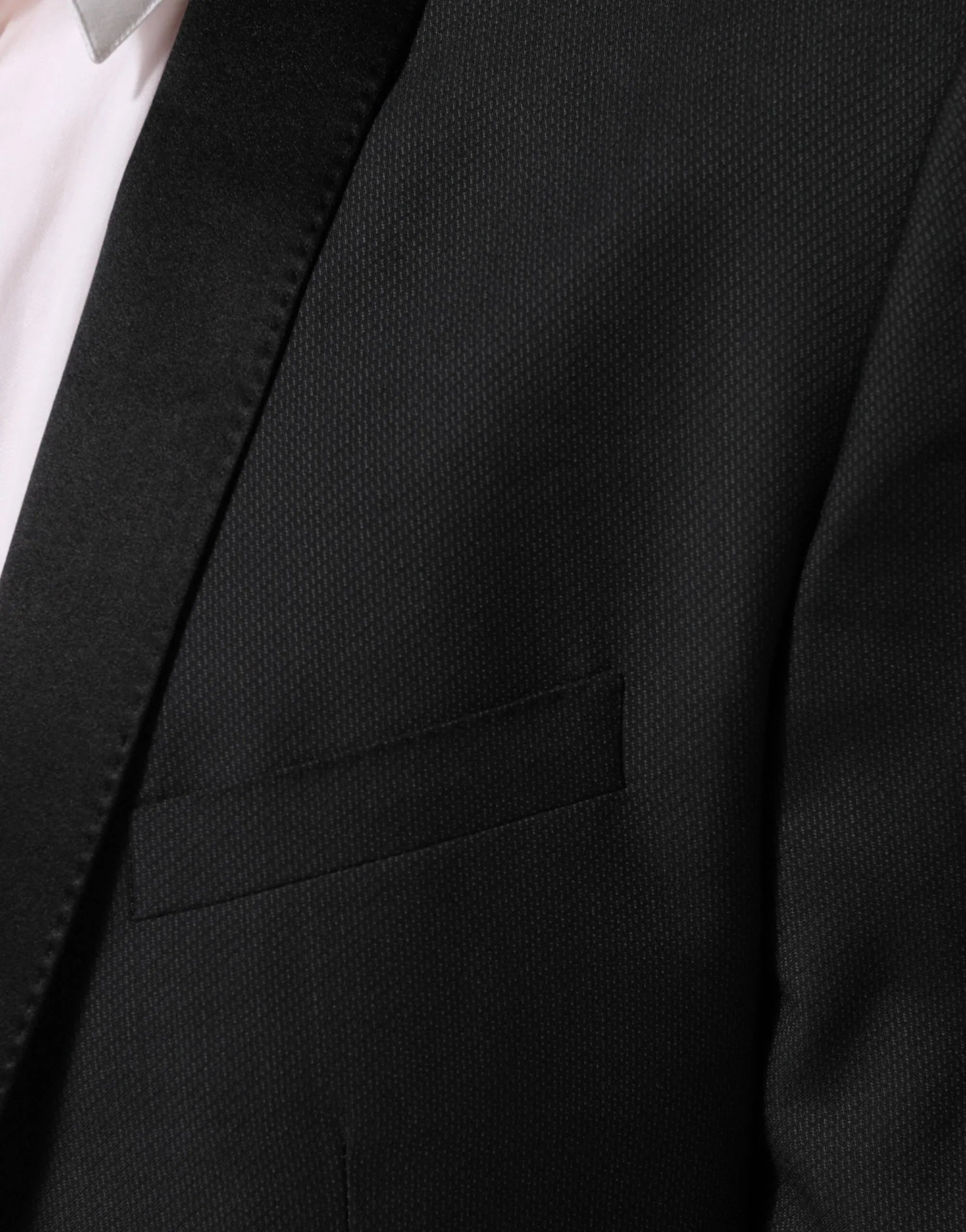 Dolce & Gabbana Black Wool GOLD 1 Button Suit Coat Blazer - Zeiniez