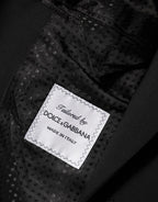 Dolce & Gabbana Black Wool 2 Buttons Suit Men Jacket Blazer - Zeiniez