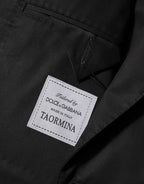 Dolce & Gabbana Black Wool 2 Buttons Suit Men Jacket Blazer - Zeiniez