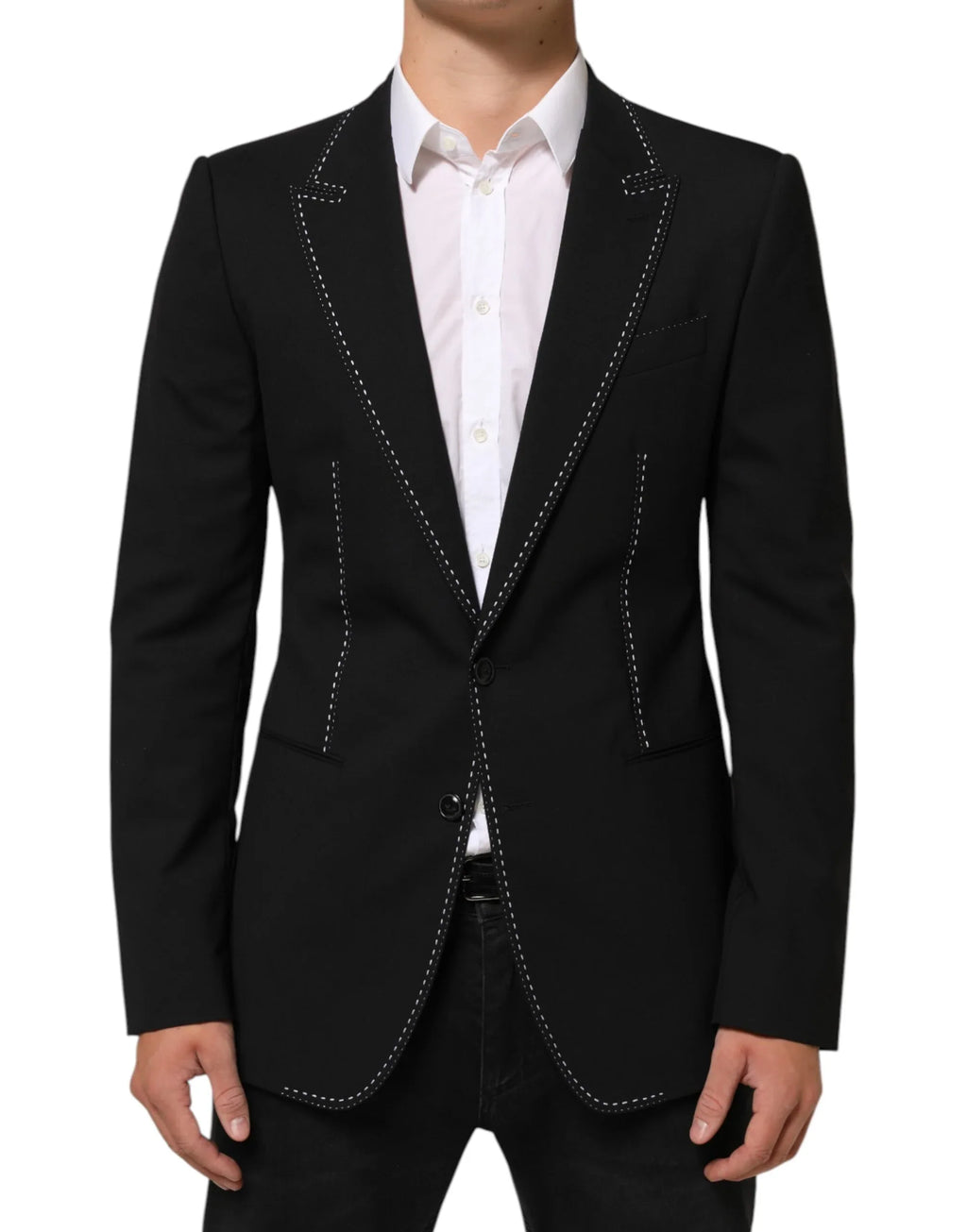 Dolce & Gabbana Black SICILIA 2 Buttons Suit Jacket Blazer - Zeiniez