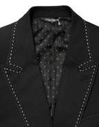 Dolce & Gabbana Black SICILIA 2 Buttons Suit Jacket Blazer - Zeiniez