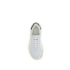 Saint Laurent White Calf Leather Bos Taurus Low Top Sneakers - Zeiniez